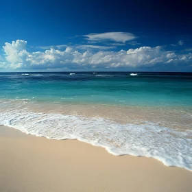 Coastal View with Azure Sea and Sky