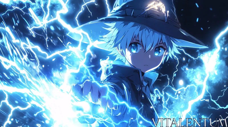 Anime Wizard Casting Spell