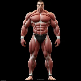 Intricate Human Musculature Concept Art