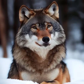 Wolf in Winter Wonderland