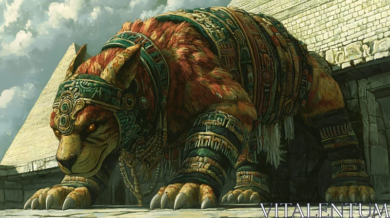 Ornate Feline Guardian of the Ancients