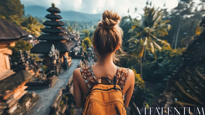 Temple View From Woman's Perspective