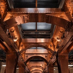 Copper Arches with Riveted Details