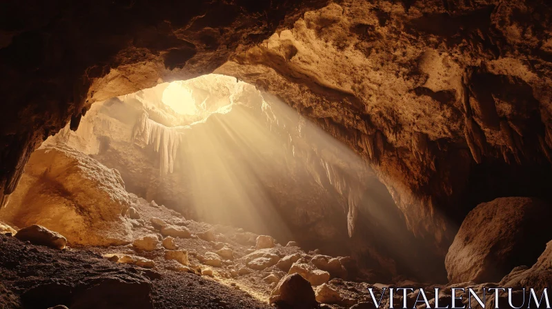 Rays of Light in Cave
