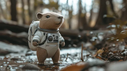 Hamster Explorer in Forest