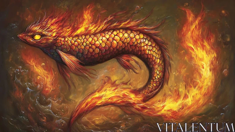 Inferno Fish Painting