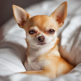 Cute Chihuahua Resting Peacefully