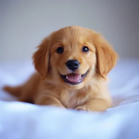 Adorable Golden Retriever Puppy Close-Up