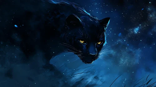 Night Predator: A Panther Portrait