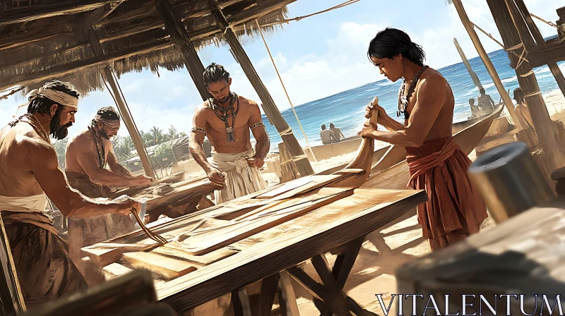 Traditional Boat Crafting on the Beach