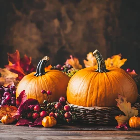 Seasonal Pumpkins Still Life
