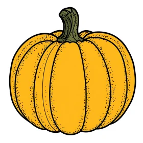 Vibrant Pumpkin Graphic for Seasonal Designs
