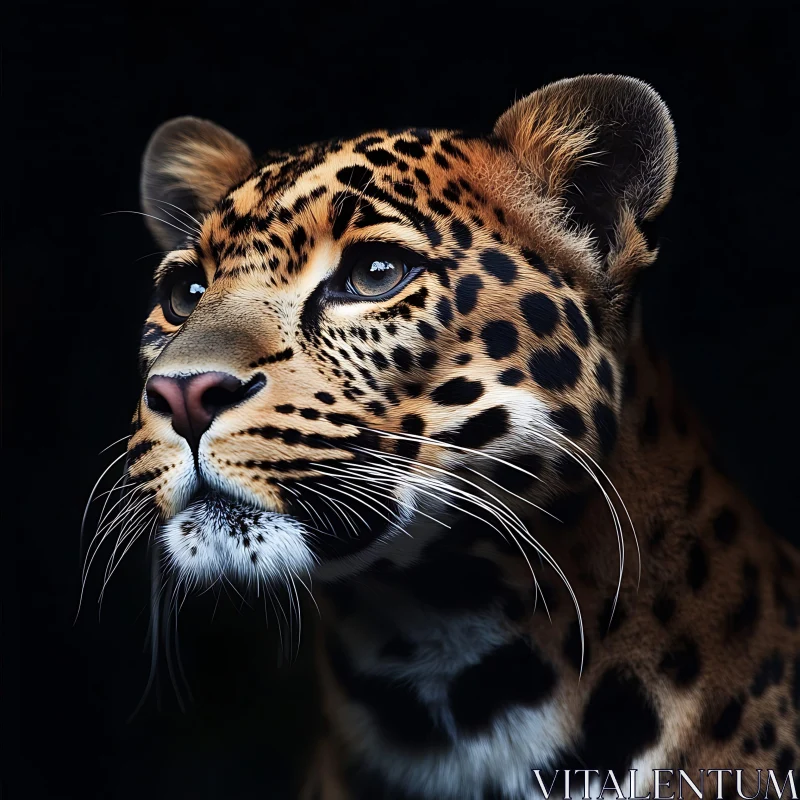 Leopard Close-Up: A Study in Spots AI Image