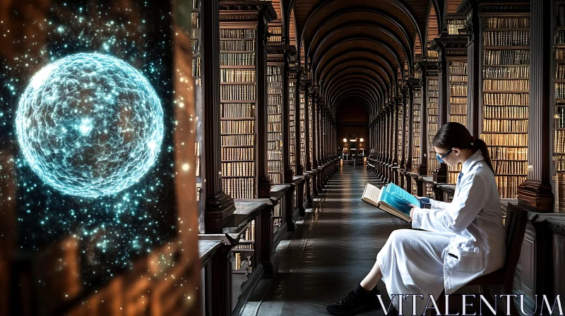 AI ART Science and Knowledge in a Classic Library