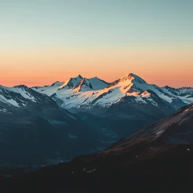 Alpine Peaks at Dawn