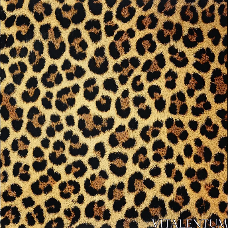 AI ART Stylish Leopard Spots Seamless Texture