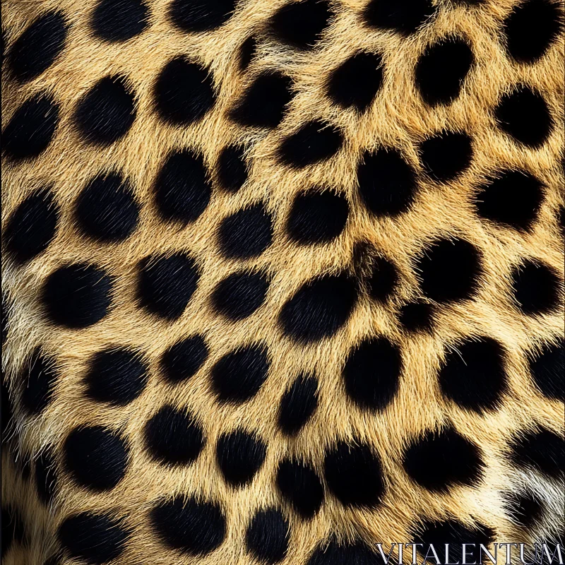 Detailed Leopard Skin Pattern AI Image