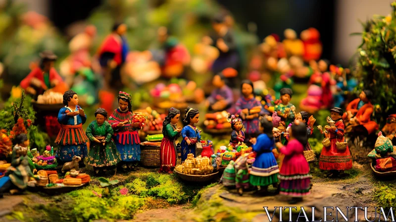 Handcrafted Miniature Market AI Image