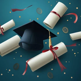 Academic Achievement: Graduation Still Life
