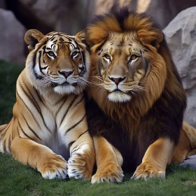 A Bond Between Lion and Tiger