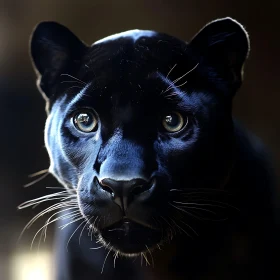 Panther Face Close-up
