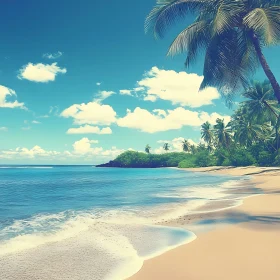 Seaside Paradise: A Tropical Beach Scene