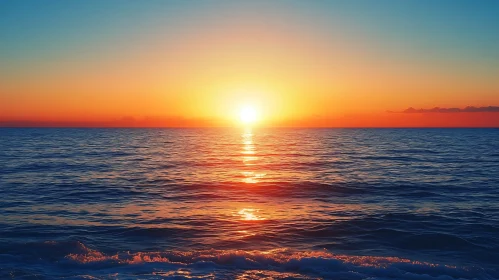 Tranquil Sunset Over the Sea