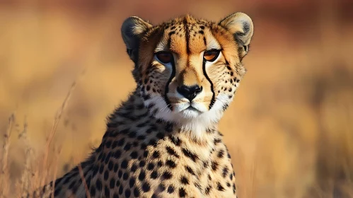 Focused Cheetah in Natural Habitat