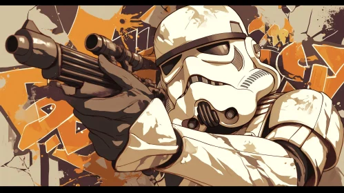 Stormtrooper in Graffiti Art