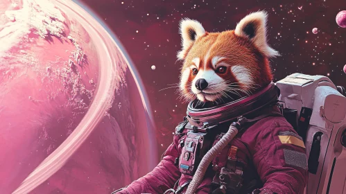 Space Adventures with a Red Panda Astronaut