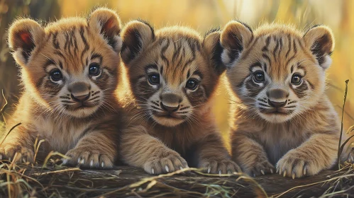 Lion Cubs Trio