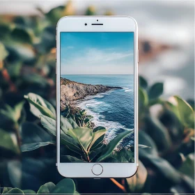 Coastal Scene Through a Mobile Lens