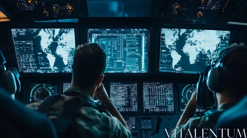 Military Data Analysis and Surveillance AI Image