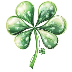 Green Clover Illustration