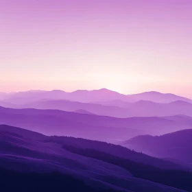 Tranquil Purple Mountain Vista