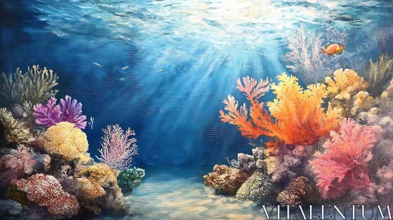 AI ART Underwater Coral Garden