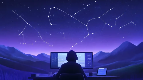 Starry Night Coding Session