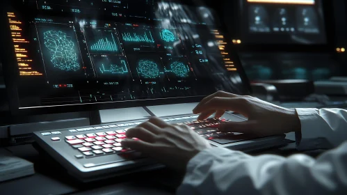 Advanced Tech Interface with Data