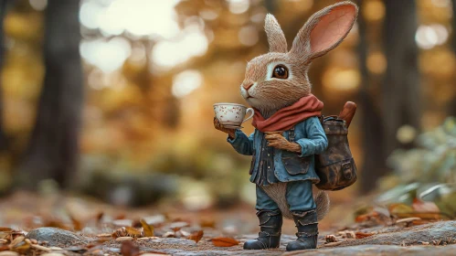 A Rabbit's Delightful Tea Time