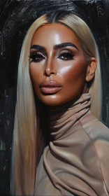 Kim Kardashian Exquisite Portrait