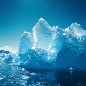 Frozen Sea: Icebergs in the Ocean