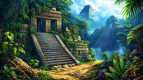 Lost Temple of the Maya Civilization