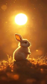 Sunset Bunny: A Warm Animal Portrait