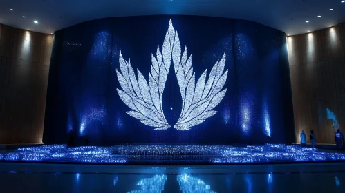 Abstract Blue Light Design