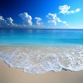 Coastal Serenity: Beach and Sky