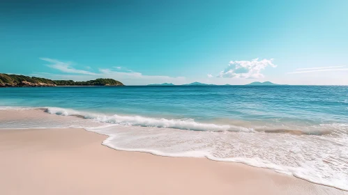 Peaceful Beach with Gentle Waves