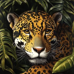 Hidden Jaguar in Greenery