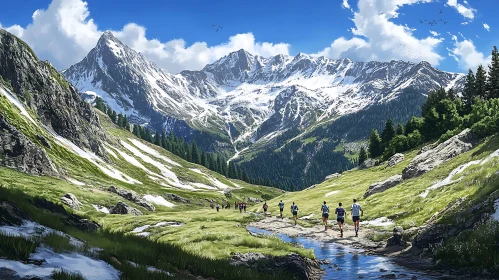 Alpine Runners: A Mountainous Expedition