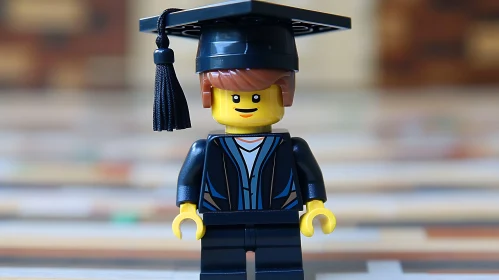 Graduation Lego Toy Figure