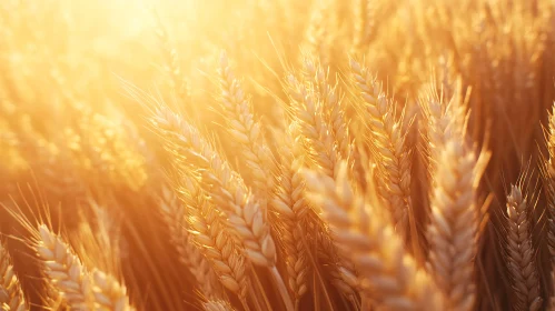 Sunlit Wheat Field